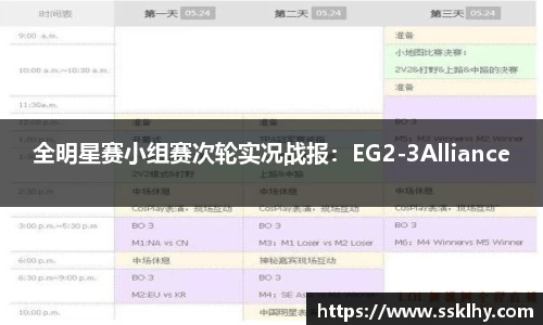全明星赛小组赛次轮实况战报：EG2-3Alliance